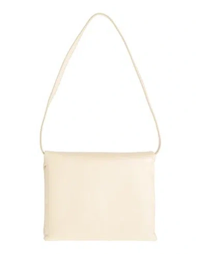 Marni Woman Handbag Cream Size - Cow Leather, Brass In White