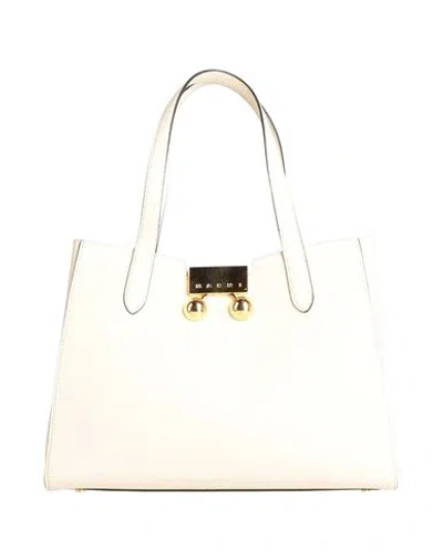Marni Solid Colour Handbags In White