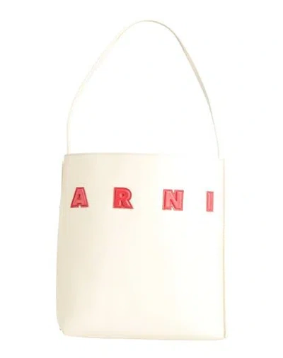 Marni Woman Handbag Cream Size - Cow Leather In White
