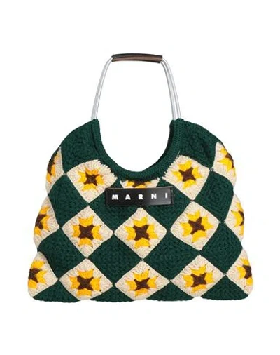 Marni Woman Handbag Emerald Green Size - Acrylic, Aluminum, Iron