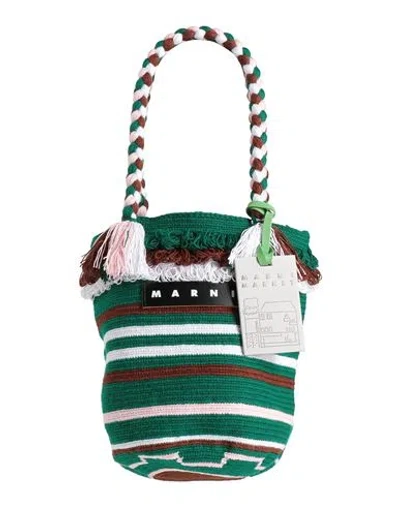 Marni Woman Handbag Emerald Green Size - Textile Fibers