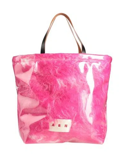 Marni Woman Handbag Fuchsia Size - Polyurethane, Modacrylic, Acrylic In Pink