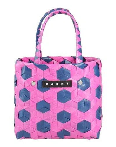 Marni Woman Handbag Fuchsia Size - Polypropylene, Leather In Pink