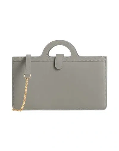 Marni Woman Handbag Grey Size - Cow Leather, Brass, Zinc, Aluminum, Copper In Gray