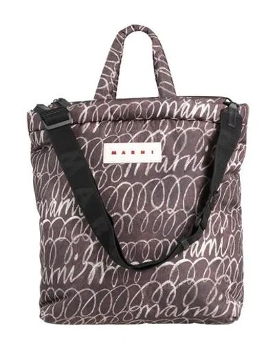 Marni Woman Handbag Grey Size - Polyester In Gray