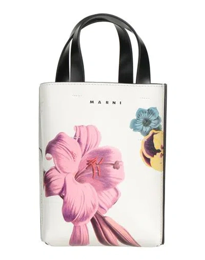 Marni Woman Handbag Ivory Size - Cow Leather In White
