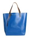 Marni Woman Handbag Light Blue Size - Polyurethane, Polyester, Cow Leather