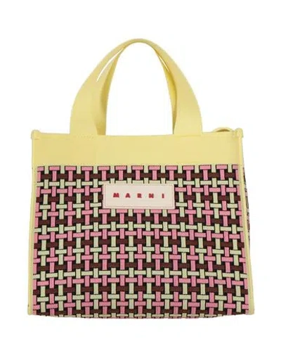Marni Woman Handbag Light Yellow Size - Polyester, Metal, Zinc, Aluminum, Copper
