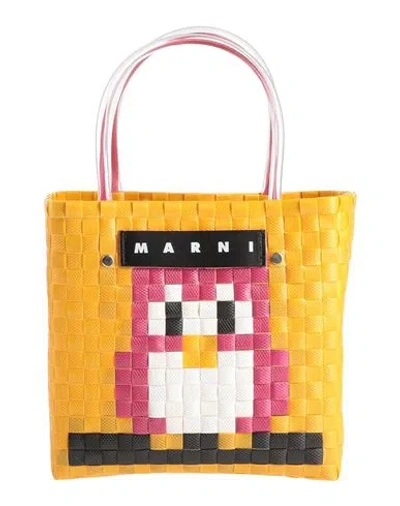 Marni Woman Handbag Marigold Size - Textile Fibers In Yellow