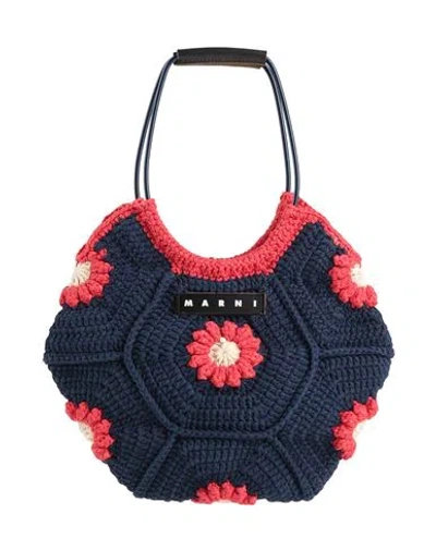 Marni Woman Handbag Midnight Blue Size - Cotton