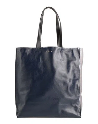 Marni Woman Handbag Midnight Blue Size - Cow Leather