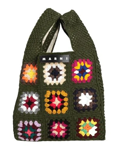 Marni Woman Handbag Military Green Size - Textile Fibers