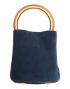 Marni Woman Handbag Navy Size - Cowhide In Blue