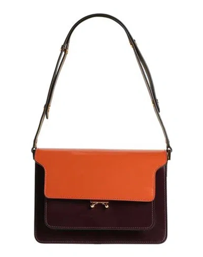 Marni Woman Handbag Orange Size - Soft Leather