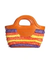 Marni Multicolor Fabric Micro Tropicalia Summer Handbag In Orange