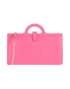 Marni Hardware Gold Tone Structured Shape Top Handle In Pink