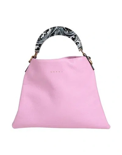 Marni Woman Handbag Pink Size - Bovine Leather