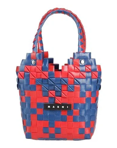 Marni Woman Handbag Red Size - Polypropylene, Cow Leather
