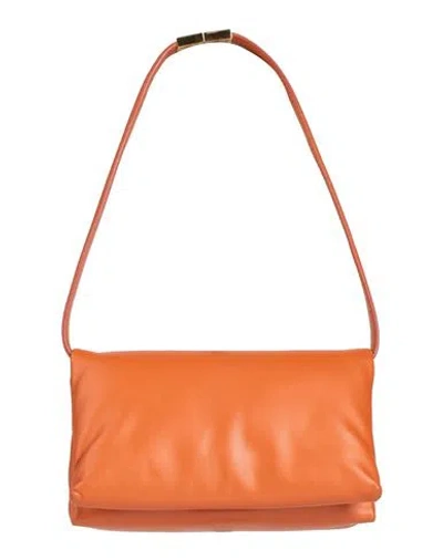 Marni Woman Handbag Rust Size - Cow Leather, Brass In Red