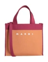 Marni Woman Handbag Rust Size - Textile Fibers In Red