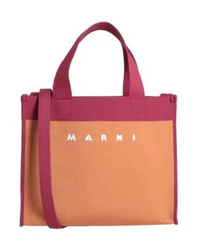 Marni Woman Handbag Rust Size - Textile Fibers In Red