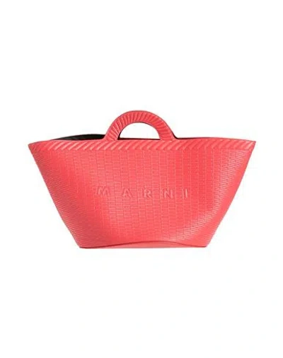 Marni Woman Handbag Tomato Red Size - Cow Leather