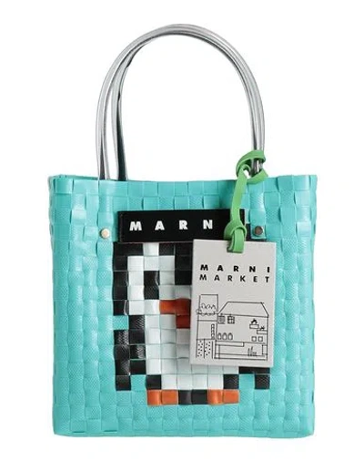 Marni Woman Handbag Turquoise Size - Plastic In Blue