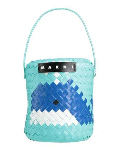 Marni Woman Handbag Turquoise Size - Plastic In Blue