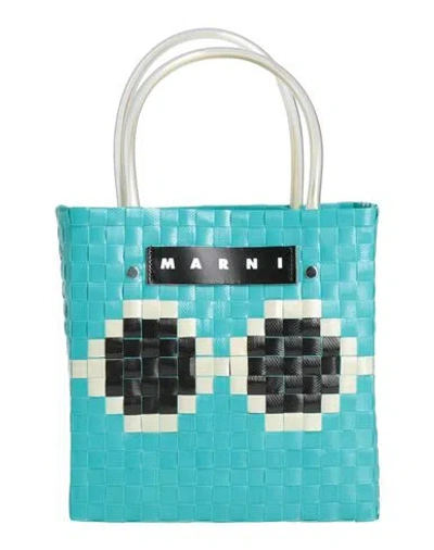 Marni Woman Handbag Turquoise Size - Textile Fibers In Blue