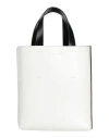 Marni Woman Handbag White Size - Bovine Leather, Cotton, Polyurethane In White