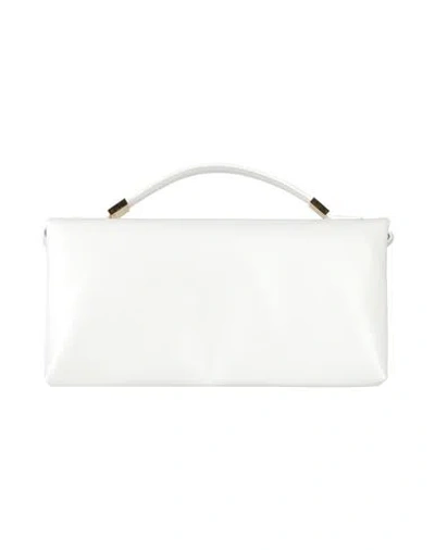 Marni Woman Handbag White Size - Cow Leather, Brass