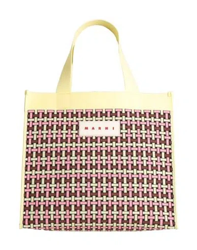 Marni Woman Handbag Yellow Size - Polyester, Brass, Copper, Metal, Polyurethane