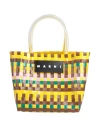 Marni Woman Handbag Yellow Size - Polypropylene, Bovine Leather