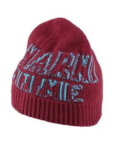 Marni Woman Hat Burgundy Size L Virgin Wool, Cotton In Red
