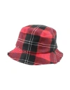 Marni Woman Hat Red Size M Virgin Wool, Cotton