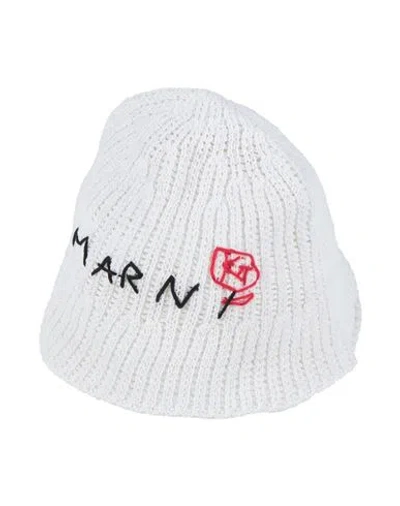Marni Woman Hat White Size M Cotton