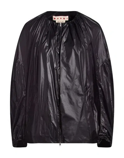 Marni Woman Jacket Black Size 0 Polyamide