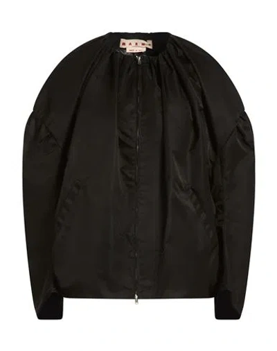 Marni Woman Jacket Black Size 8 Polyamide