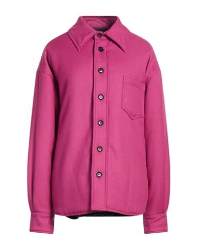 Marni Woman Jacket Mauve Size 18 Virgin Wool In Pink