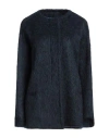 Marni Woman Jacket Navy Size 8 Synthetic Fibers, Acrylic, Wool, Alpaca Wool, Mohair Wool In Navy Blue