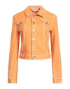 Marni Woman Jacket Orange Size 6 Cotton, Acrylic, Viscose