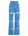 Marni Blue Slashed Boyfriend Jeans In Blue