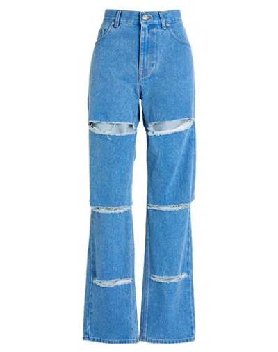 MARNI MARNI WOMAN JEANS BLUE SIZE 6 COTTON