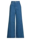 Marni Woman Jeans Blue Size 8 Cotton In Blue