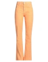 Marni Woman Jeans Orange Size 8 Cotton, Acrylic, Viscose, Elastane In Orange