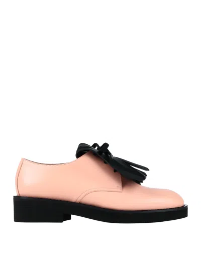 Marni Lace-up Shoes In Pink