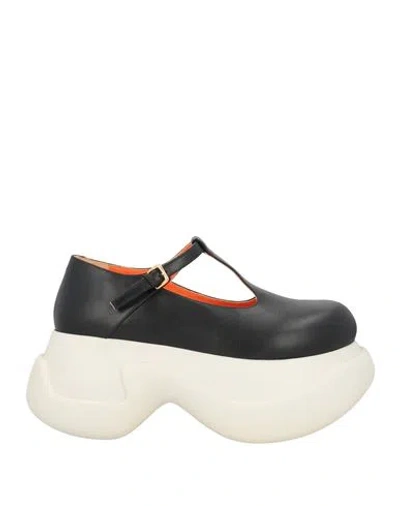 Marni Woman Loafers Black Size 6 Leather