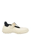 Marni Buckled T-bar Leather Sneakers In White