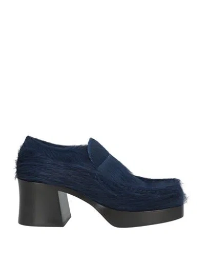 Marni Woman Loafers Navy Size 11 Leather