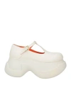 Marni Woman Loafers Off White Size 8 Leather
